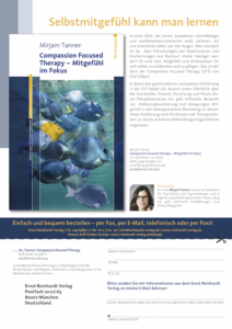 Compassion Focused Therapy: Mitgefühl im Fokus | Mirjam Tanner